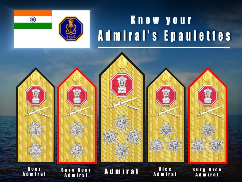 नौदलाने बदलले एपॉलेट्सचे डिझाइन The Navy changed the design of the epaulettes