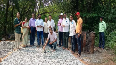 वाफोली अन्नपूर्णावाडी ते खोतवाडी रस्त्याचे उद्घाटन