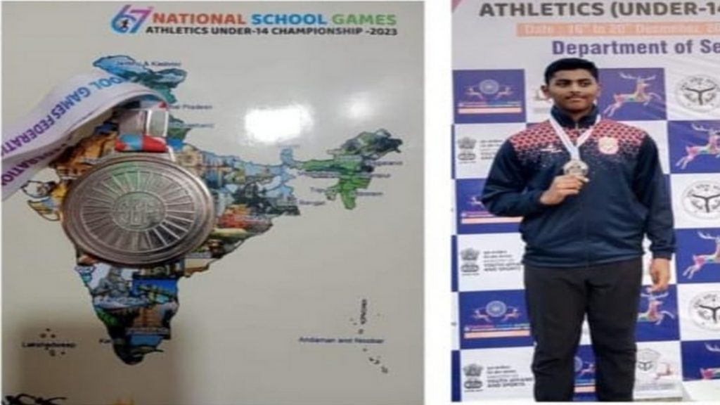 वजराटच्या अथर्व परबने मिळविले देशपातळीवर रौप्य पदक