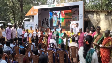 विकसित भारत संकल्प यात्रेचा उपक्रम वाफोलीत संपन्न