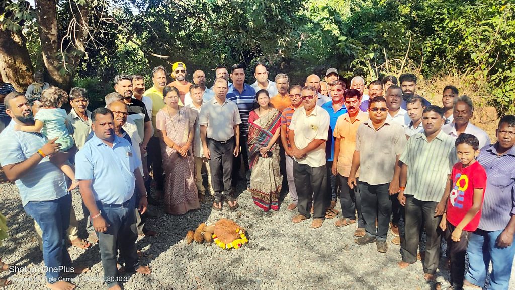 New road launched at Vadaval at a cost of 75 lakhs