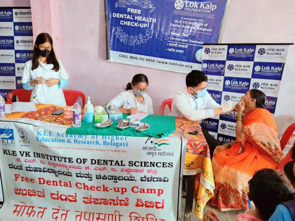 Door-to-door dental camp by Lokkalp in excitement