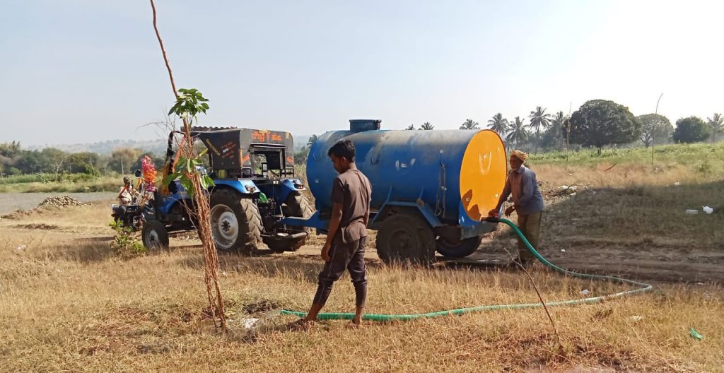 Irrigation of plants through social forestry