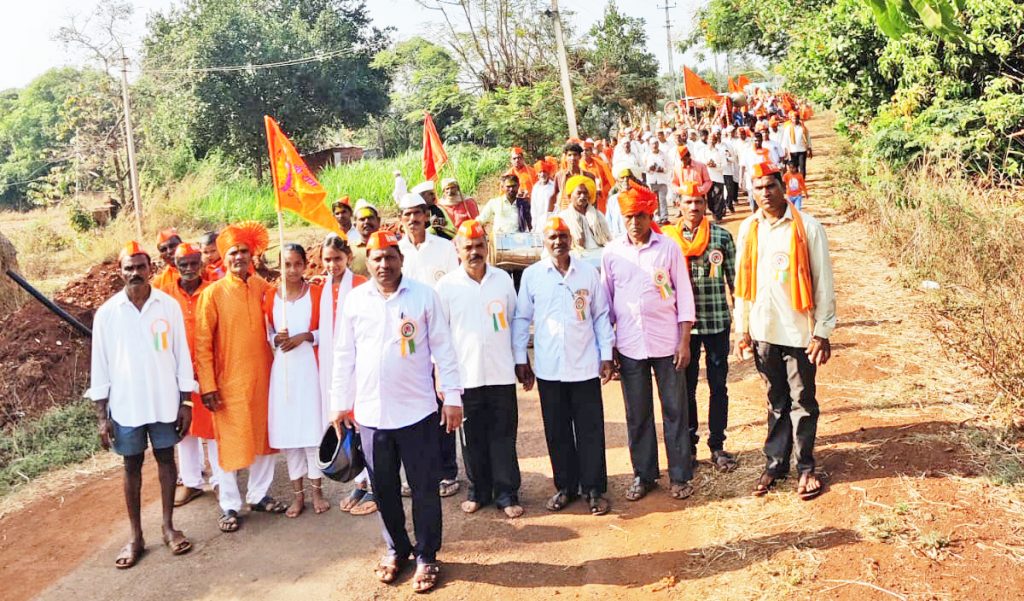 तुरमुरी राम मंदिरात मूर्ती प्रतिष्ठापना सोहळा उत्साहात Idol installation ceremony in Turmuri Ram temple in excitement
