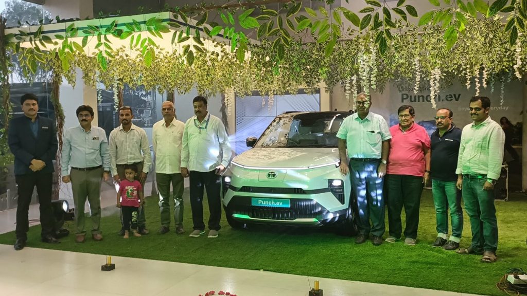 Tata Panch EV car launched at Manikbaug Automobiles
