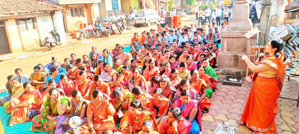 प्रतिष्ठापनेनिमित्त तालुक्यात प्रभू श्रीरामाचा जयघोष Jayagosh of Lord Sri Rama in Taluka on the occasion of installation