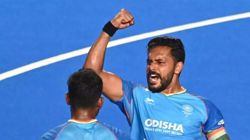 Victory Salute of Indian Hockey Team