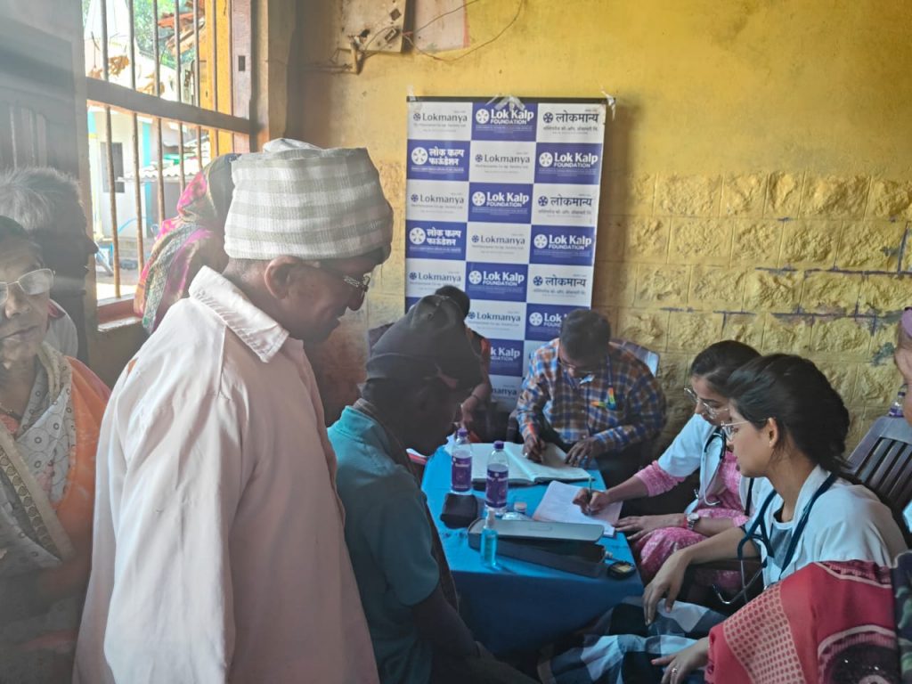 Health Camp at Chapgaon by Lokkalp Foundation