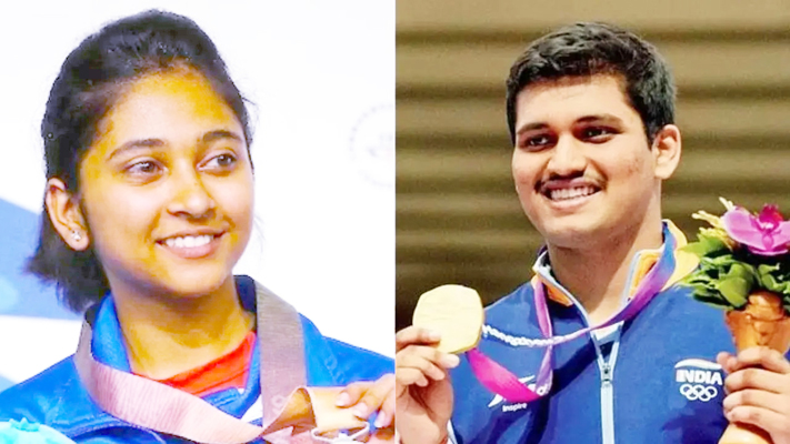 Rudraksh, Mehuli Gold Medalist