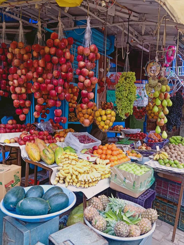 Fruit and flower train for Margashirsha