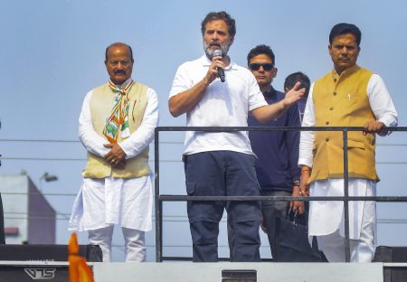 काँग्रेसची भारत जोडो न्याय यात्रा आसाममध्ये दाखल! आसामच्या मुख्यमंत्र्यांना घाबरत नाही : राहुल गांधी Not afraid of Assam CM: Rahul Gandhi