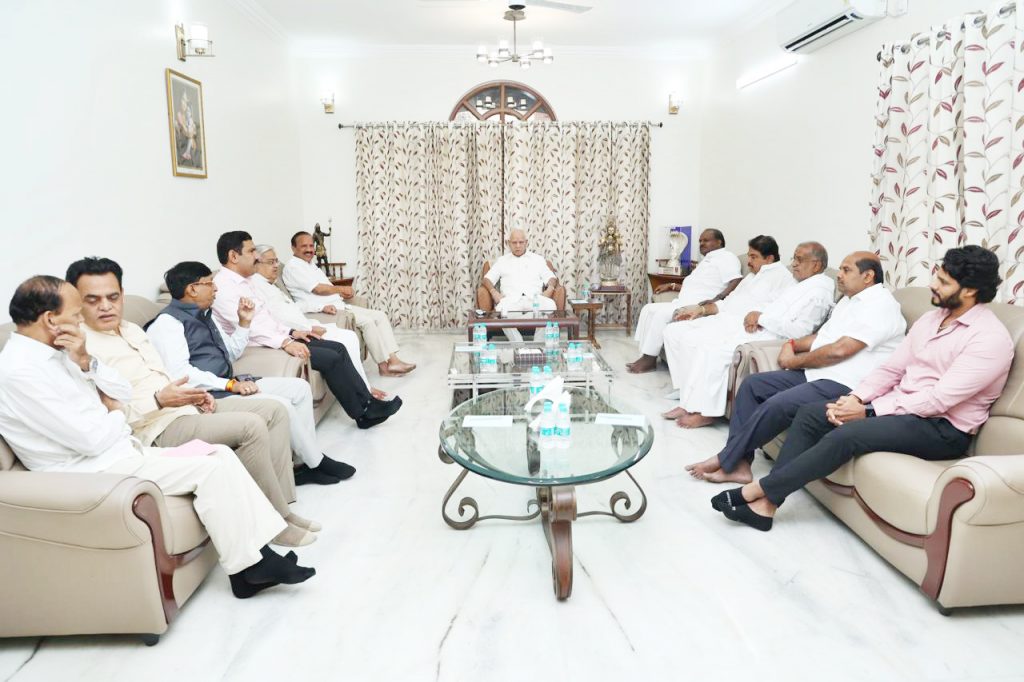 ‘विधानपरिषद’ संदर्भात भाजप-निजदची बैठक BJP-NIJD meeting regarding 'Vidhana Parishad'