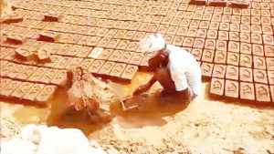 Brick manufacturers worried due to cloudy weather