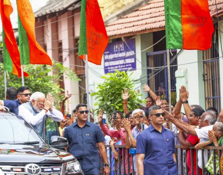 Roadshow of Prime Minister Modi in Tamil Nadu
