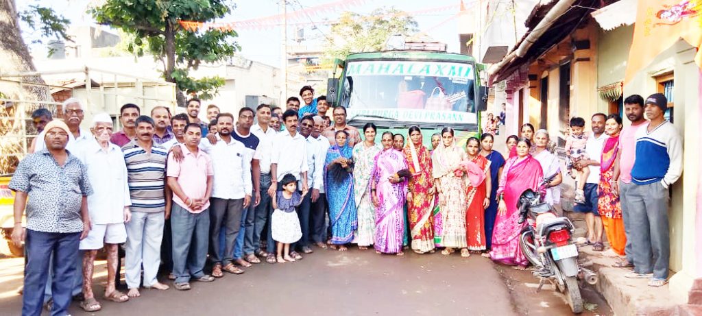 Devotees leave for Yallamma Yatra from Mazgaon