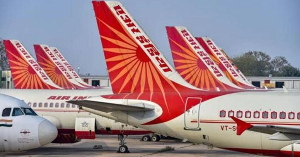 एअर इंडियाला 1.1 कोटींचा दंड 1.1 crore fined to Air India