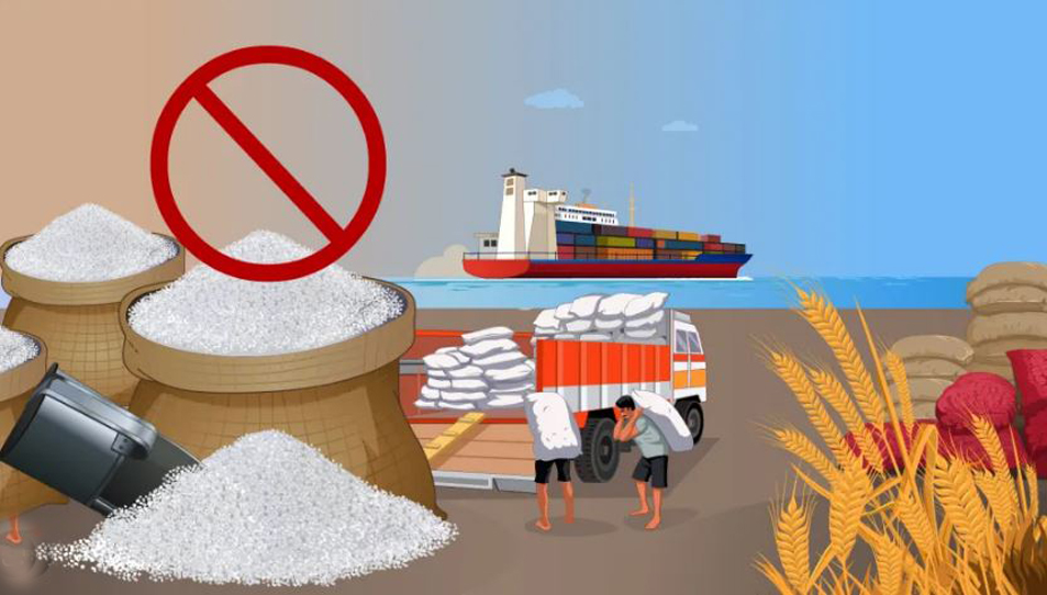 गहू, तांदूळ, साखर निर्यातबंदी कायम Export ban on wheat, rice, sugar remains