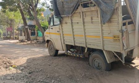 Poor work on pipeline at Morewadi; citizen's allegation