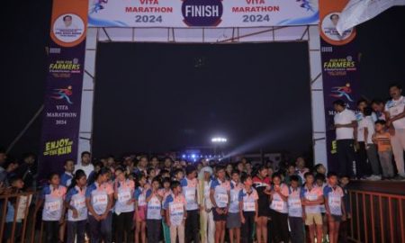 Children of farmers ran for the honor of farmers