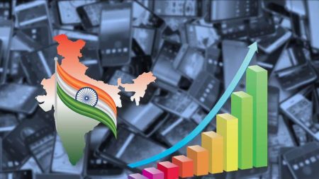 मोबाईल निर्यातीमध्ये भारताने नोंदली 42 टक्के वृद्धी India recorded 42 percent growth in mobile exports