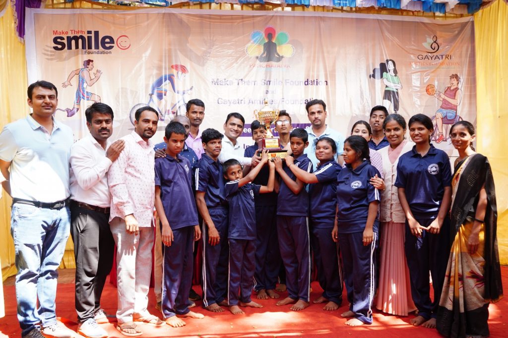 Special children's sports competitions in excitement