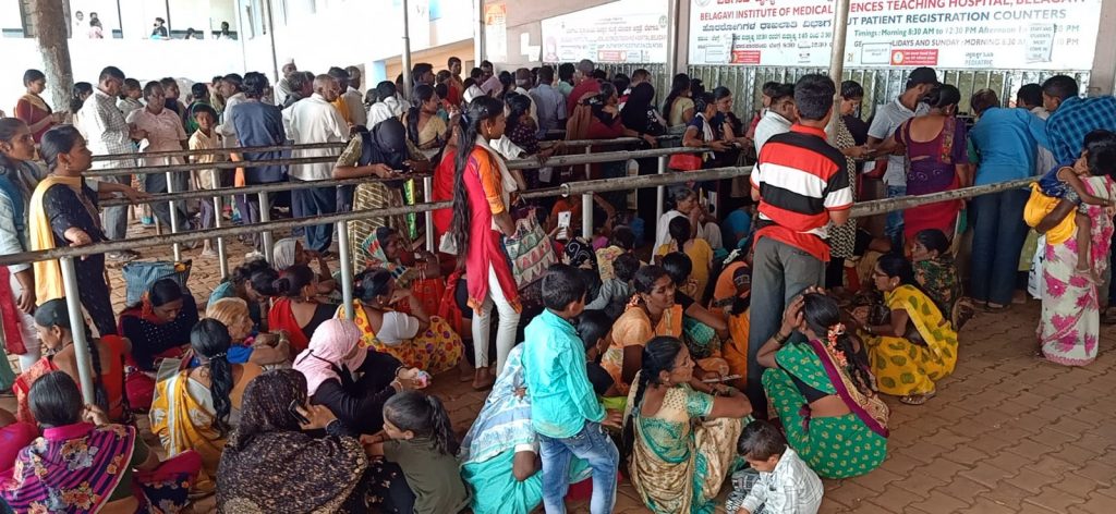 Patient shortage in civil due to server down