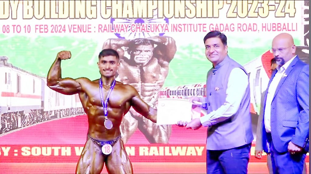 Bronze to Kedar Patil in Railways competition