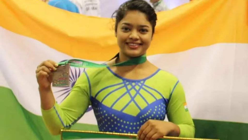 Bronze Medal to Pranati Nayak