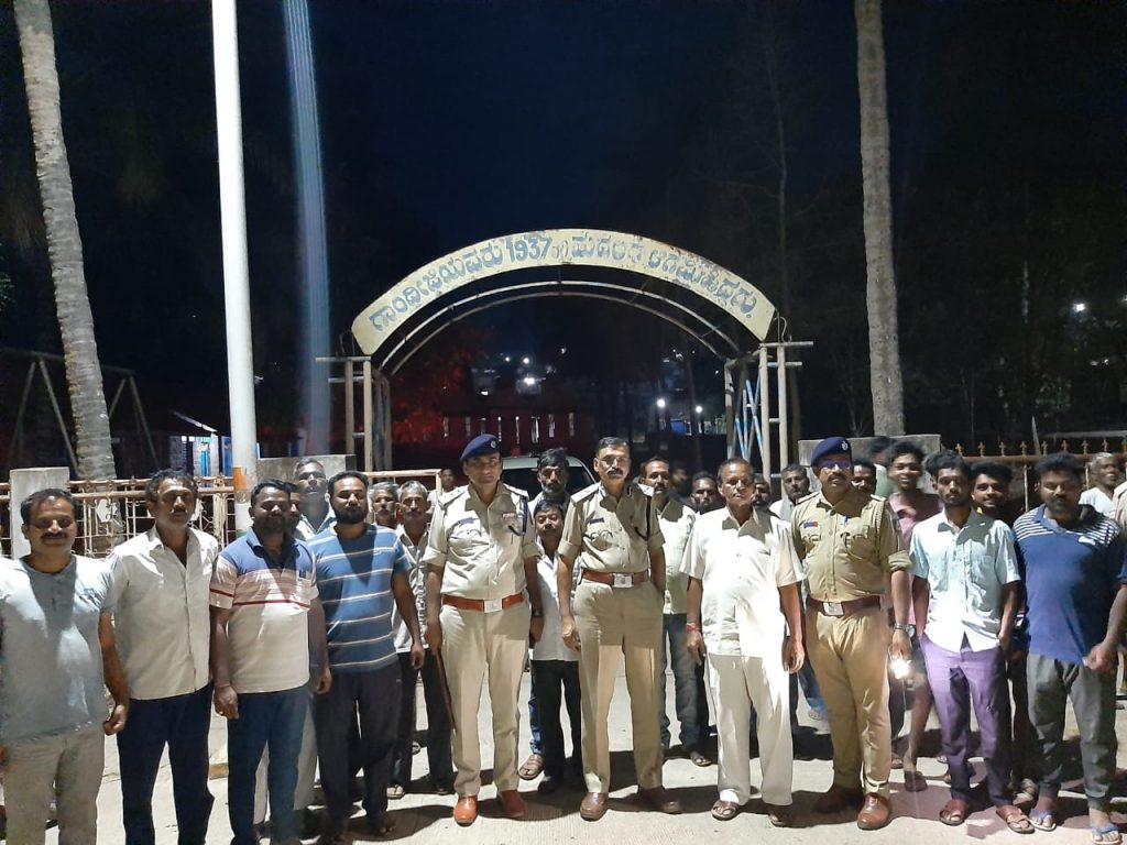 Police Commissioner's visit to Yelloor-Hudli