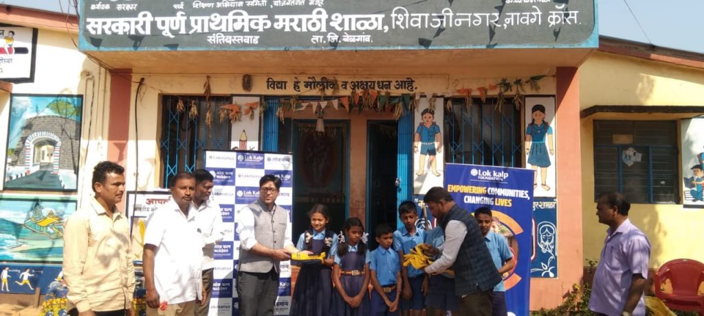 Distribution of T-shirts, Suits by Lokkalp Foundation