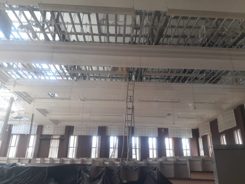 Dist. Pt. The appearance of the hall will change, the repair work has been speeding up since 15 days
