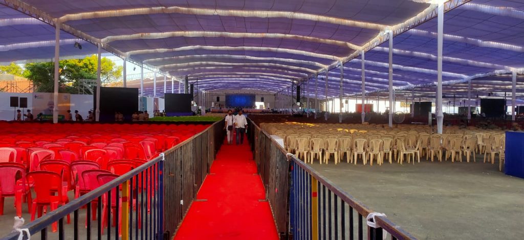 पंतप्रधानांच्या सभेची तयारी पूर्ण Preparations for Prime Minister's meeting complete