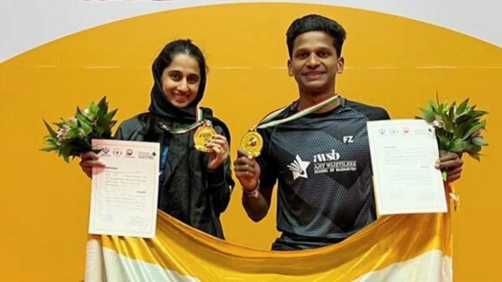 Satish-Adya mixed doubles winners