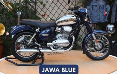 भारतात ‘जावा 350 क्लासिक’ निळ्या रंगात 'Java 350 Classic' in Blue color in India