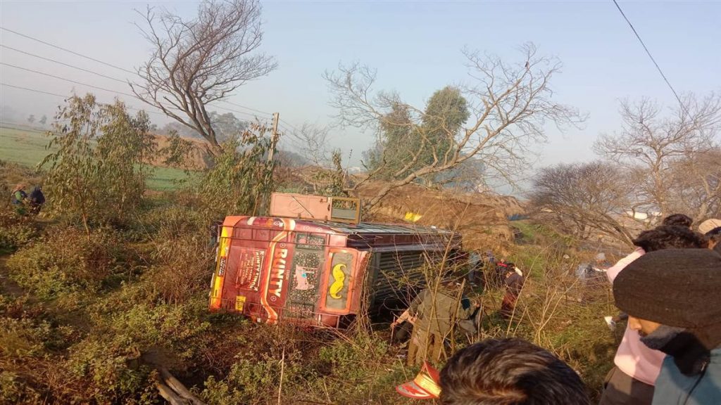 The bus fell into the valley due to the negligence of the driver