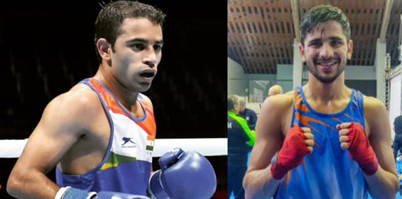 अमित पांघल, सचिन उपांत्य फेरीत Amit Panghal, Sachin in semi-final