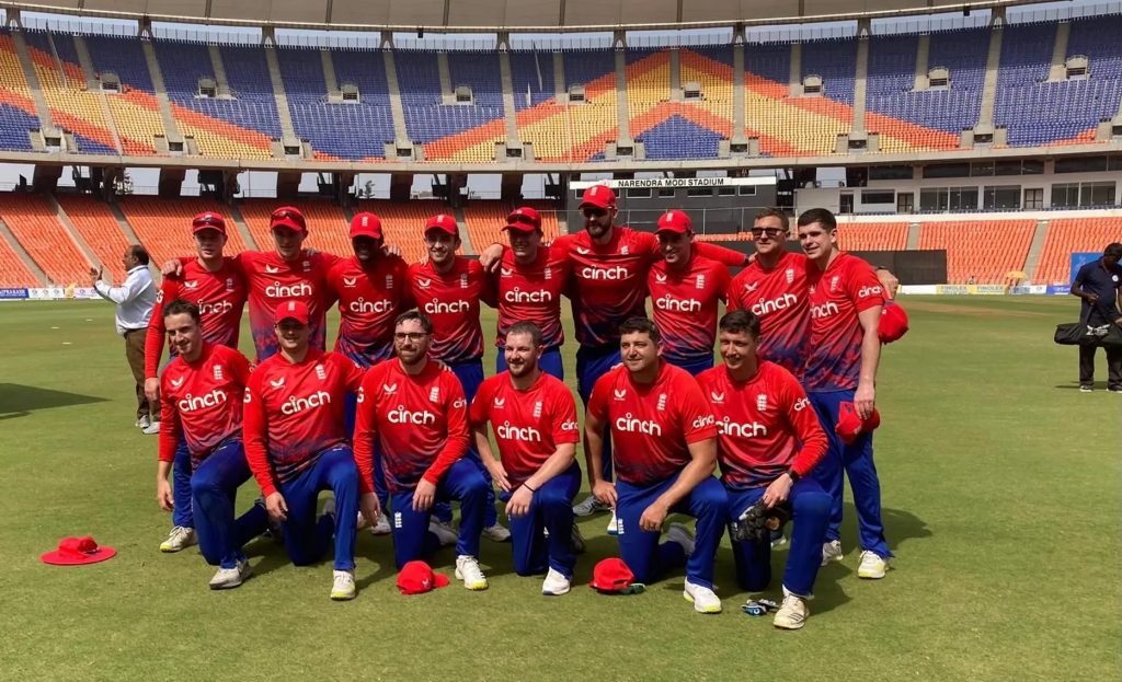 England win over India