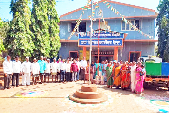 Desur Gr. Distribution of household materials to SC-ST beneficiaries by Pt