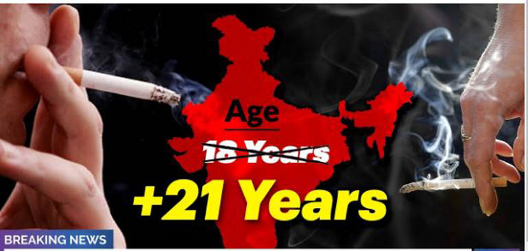 Increase in cigarette sale, consumption age to 21 years