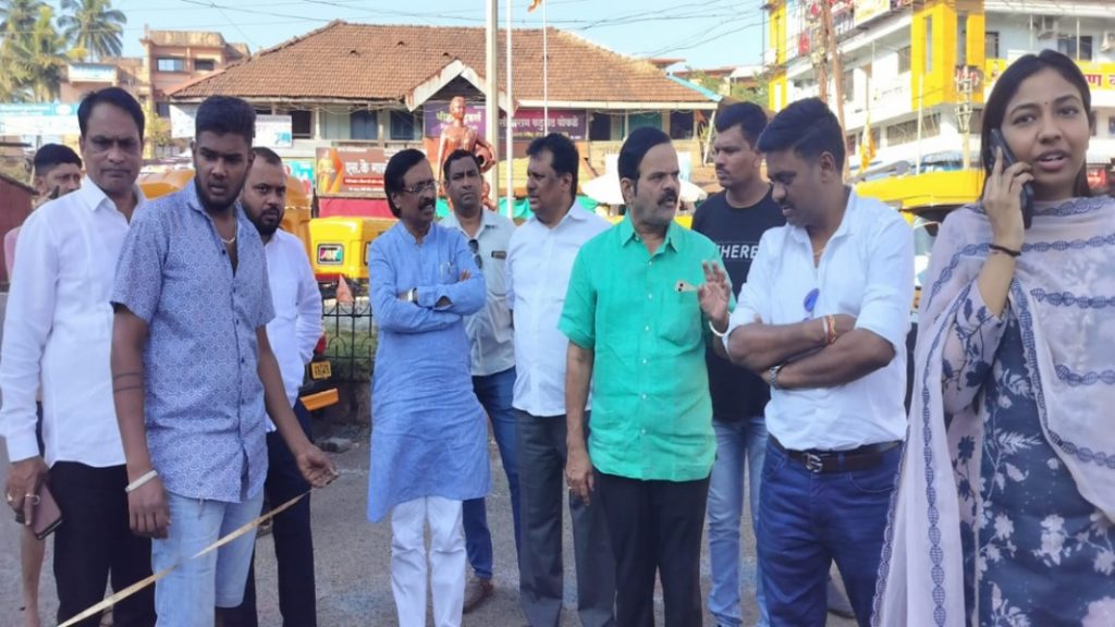 उद्धव ठाकरेंच्या सावंतवाडी दौऱ्याच्या पार्श्वभूमीवर विनायक राऊतांनी केली पाहणी