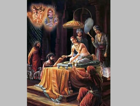 The generosity of Samdarshi king Rantidev