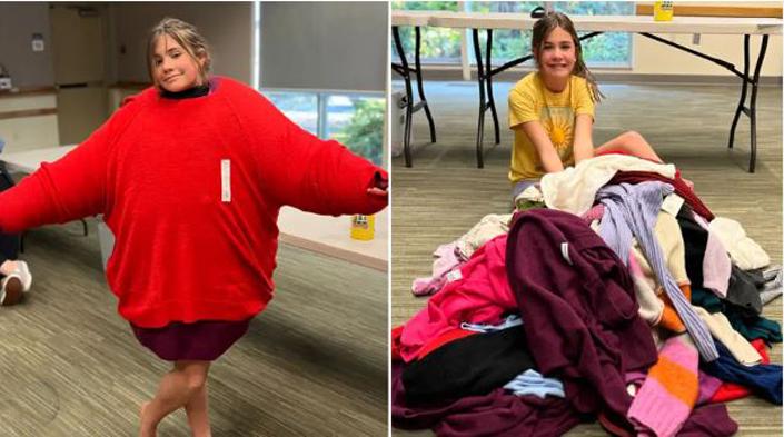 World record for wearing many sweaters