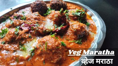 Sparkling, zingy Veg Maratha like a hotel