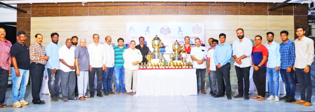 Unveiling of Lokmanya Cup Football Tournament Trophies