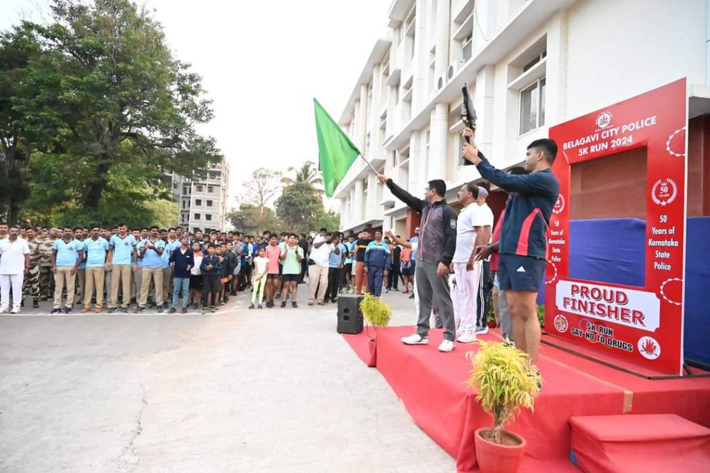 Golden Jubilee Run Marathon in excitement by Police Force