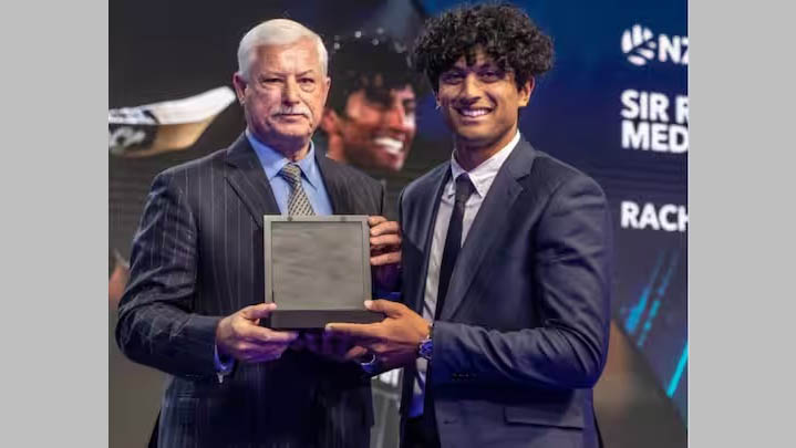 Rachin Ravindra is the youngest recipient of the Sir Richard Hadley Medal