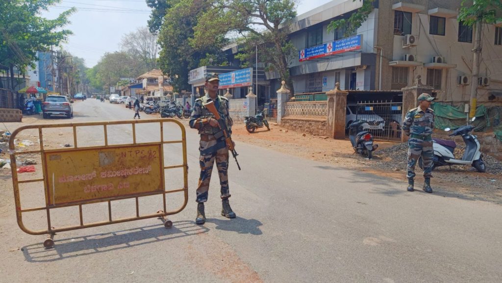 Heavy traffic in the camp area was stopped