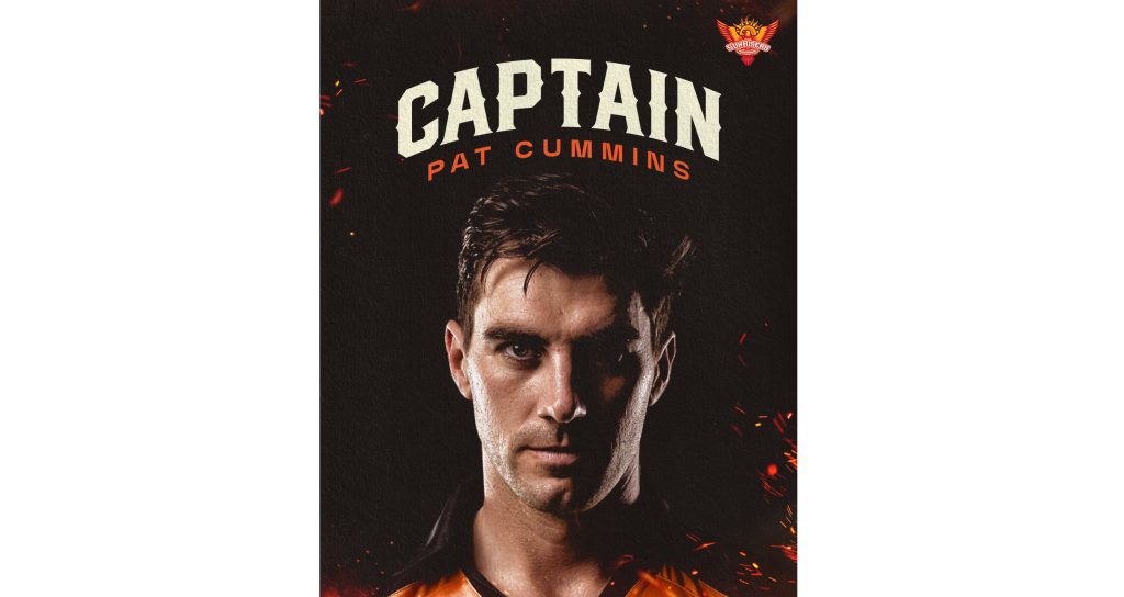 सनरायझर्स हैदराबादचे नेतृत्व पॅट कमिन्सकडे Pat Cummins to lead Sunrisers Hyderabad