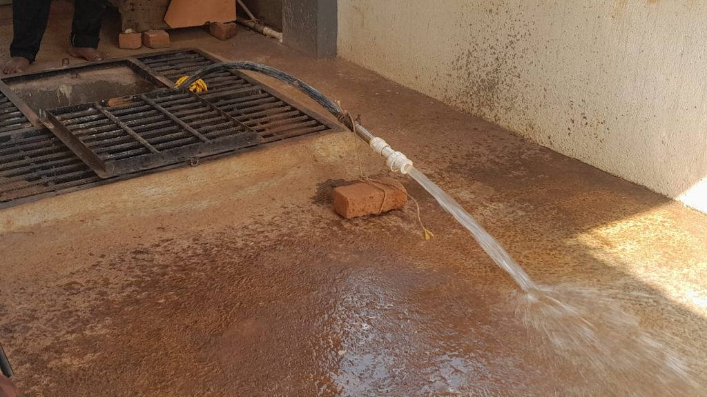 Drainage water to wells in Anandnagar area