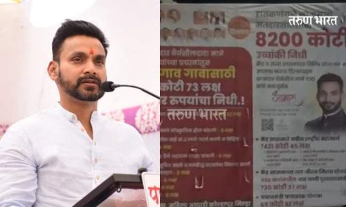 विकासकामांच्या पोस्टरवर बिटकॉईनचा क्युआर कोड ? खासदार धैर्यशील माने यांचे डिजीटल पुन्हा चर्चेत MP Darhysheel Mane QR code of